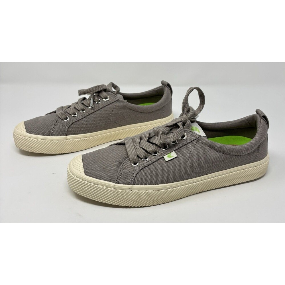 Cariuma OCA Shoes Women's 10 Men’s 8.5 Mystic Gray Canvas Low Top Lace Sneaker